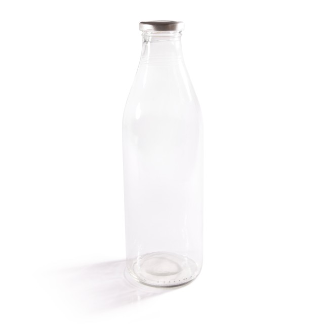 1000ml (1 Litre) Milk Bottle With Lids