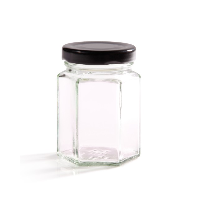 110ml Hexagonal Jam Jar With Twist Off Lid