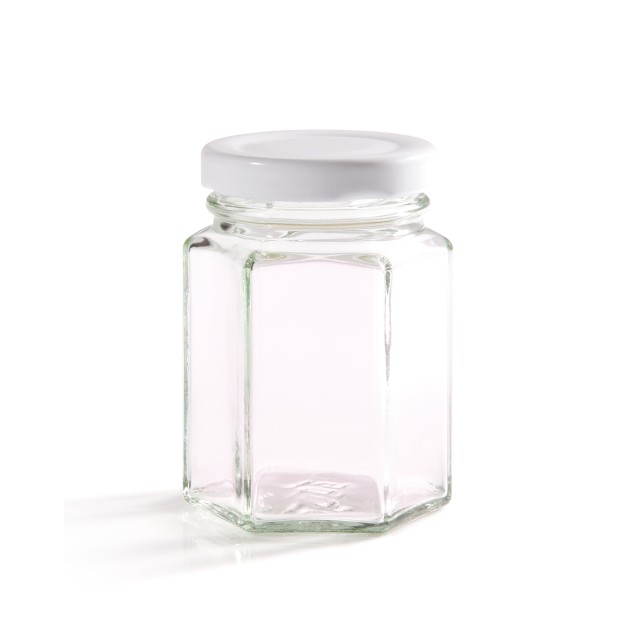 110ml Hexagonal Jam Jar With Twist Off Lid