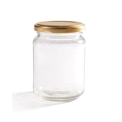 Square Shaped Glass Storage Honey Jar Storage Cookie Jar With