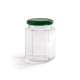 280ml (12oz) Hexagonal Jam Jar With Twist Off Lid