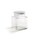 280ml (12oz) Square Food Jam Jar With Twist Lid