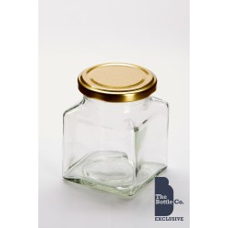 12oz (280ml) Square Food Jam Jar With Twist Lid