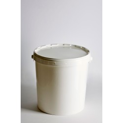 16Ltr Plastic Handle White Pail