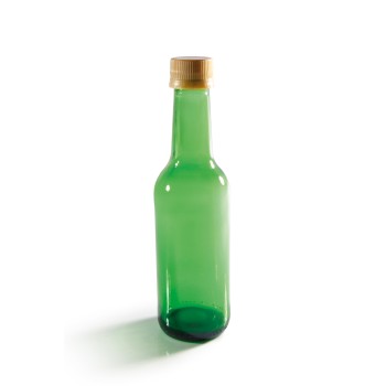 250ml Green Mineral Bottle With Lids