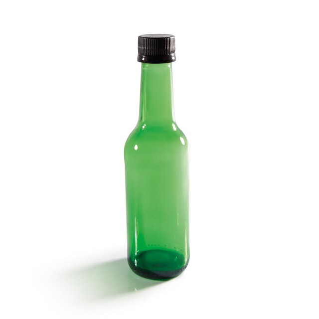 250ml Green Mineral Bottle With Lids