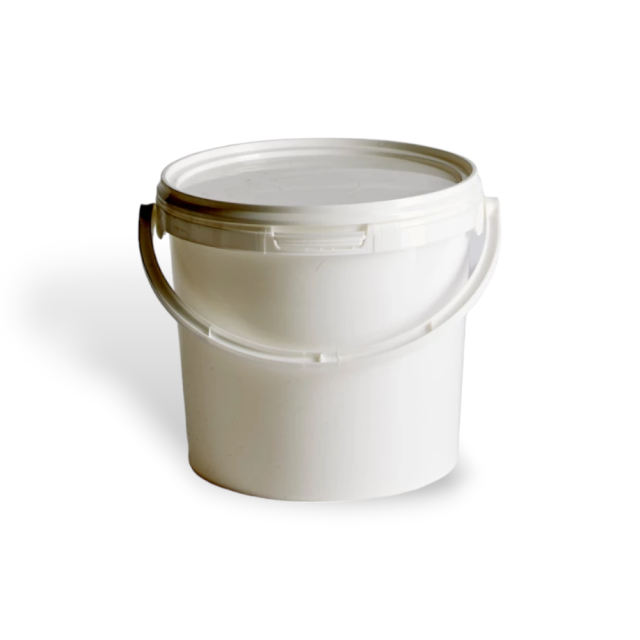 30 Litre Plastic Handle White Pail