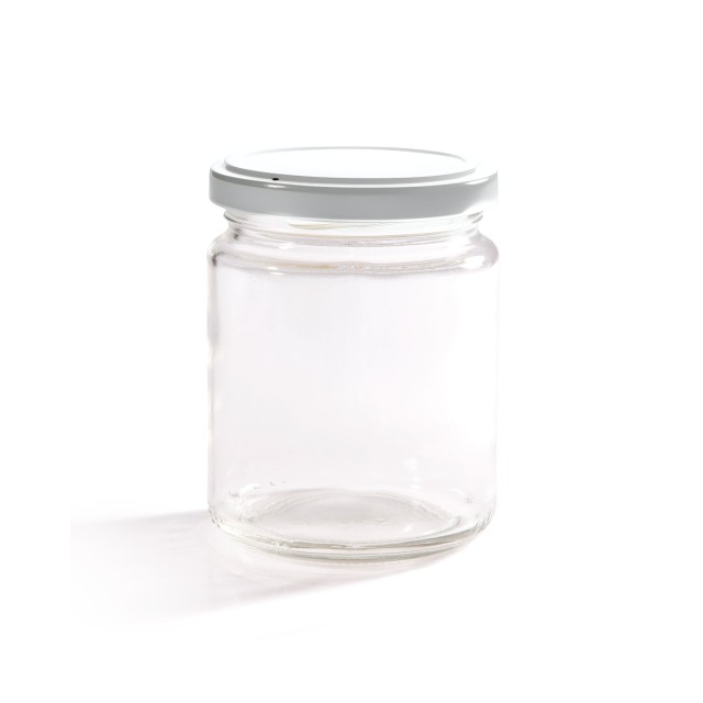 300ml Clear Glass Jar & Twist-Off Lid