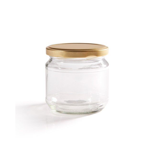 380ml (1lb) Squat Jam Jar With Twist Off Lid