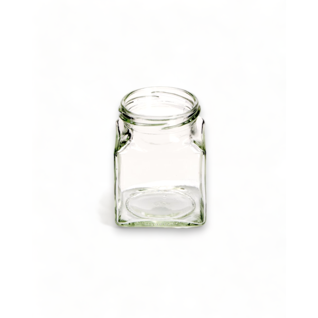 130ml (4oz) Square Food Jam Jar With Twist Off Lid