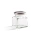 130ml (4oz) Square Food Jam Jar With Twist Off Lid