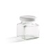 130ml (4oz) Square Food Jam Jar With Twist Off Lid