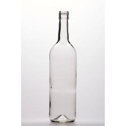 750ml Bordeaux Screwtop Wine Bottle Flint With Sleeve