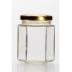 8oz (196ml) Hexagonal Jam Jar With Twist Off Lid