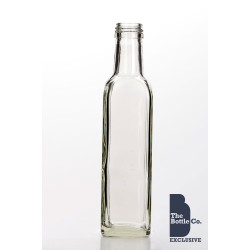 8oz (200ml) Square Sauce Bottle With Screw Cap