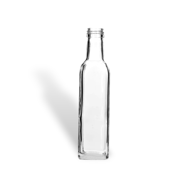 200ml (8oz) Square Sauce Bottle With Screw Cap