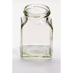 8oz (200ml) Square Food Jam Jar With Twist Off Lid