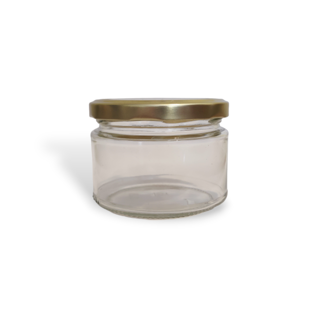 280ml (12oz) Squat Jam Jar With Twist Off Lid